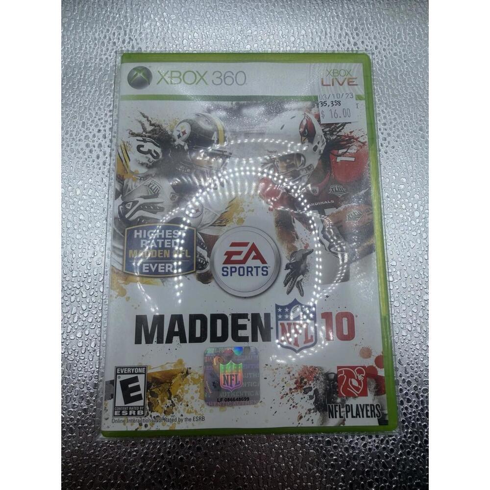 Madden NFL 10 (Xbox 360, 2009) CIB Complete